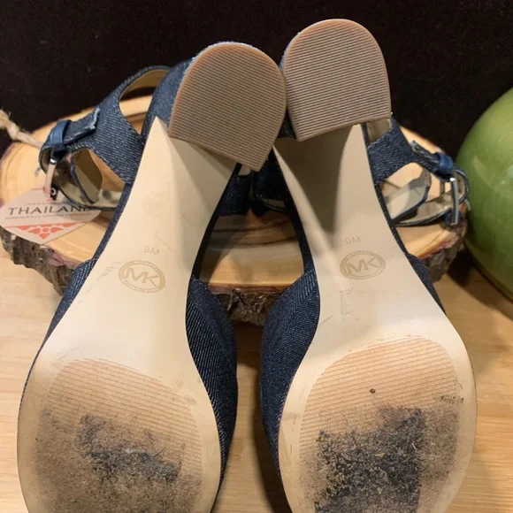 Michael Kors Denim Heels - Picture 7 of 9